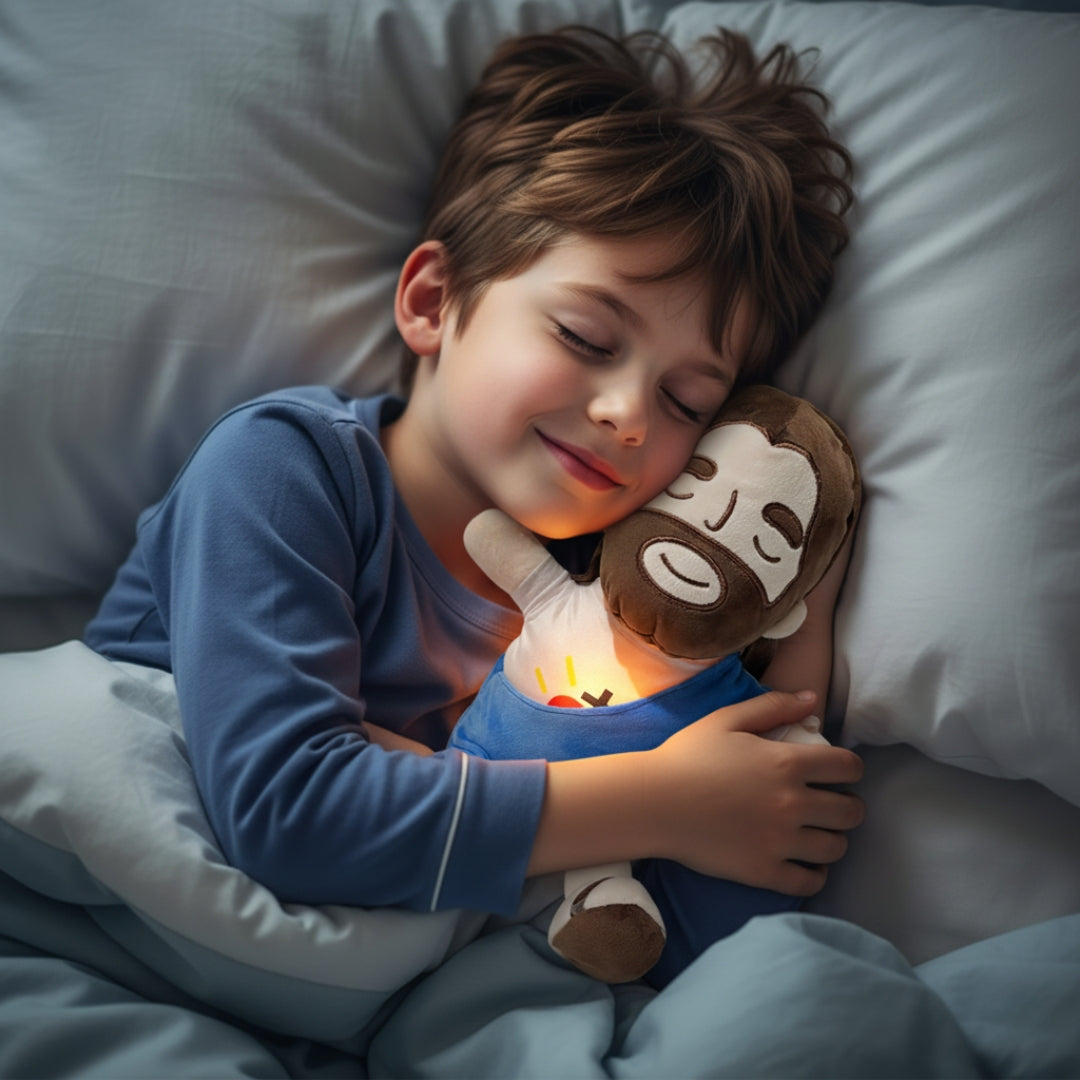 Soothing Jesus Plush Doll with Light & Breathing Effect