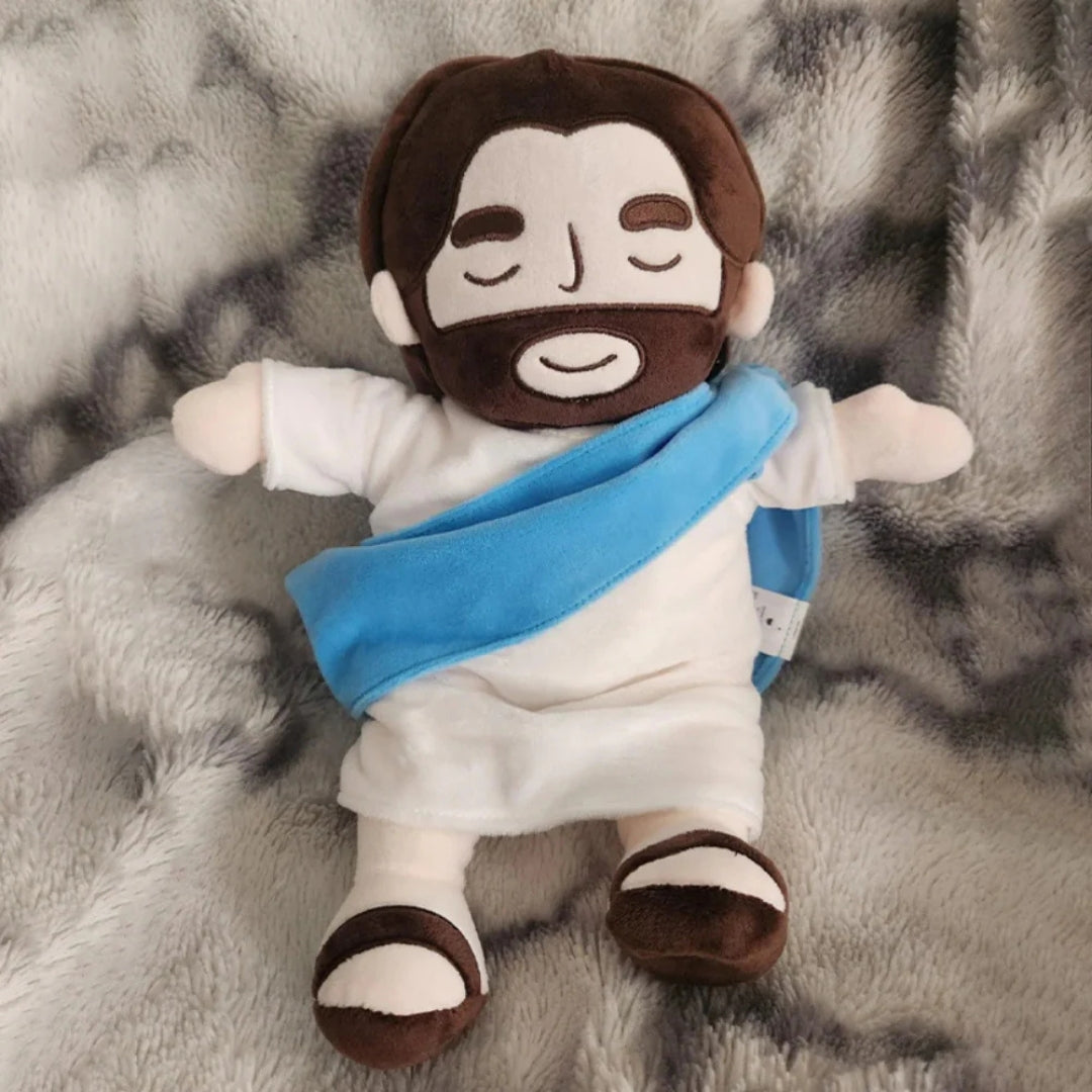 Soothing Jesus Plush Doll with Light & Breathing Effect