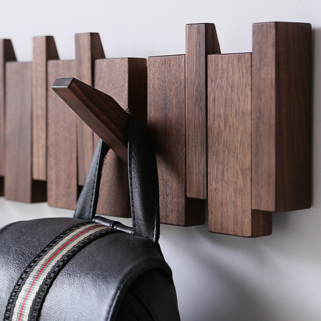 Modern Wooden Minimalist Wall Coat Rack