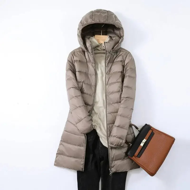 Women’s Ultra Lightweight Packable Down Jacket Puffer Coat with Hood
