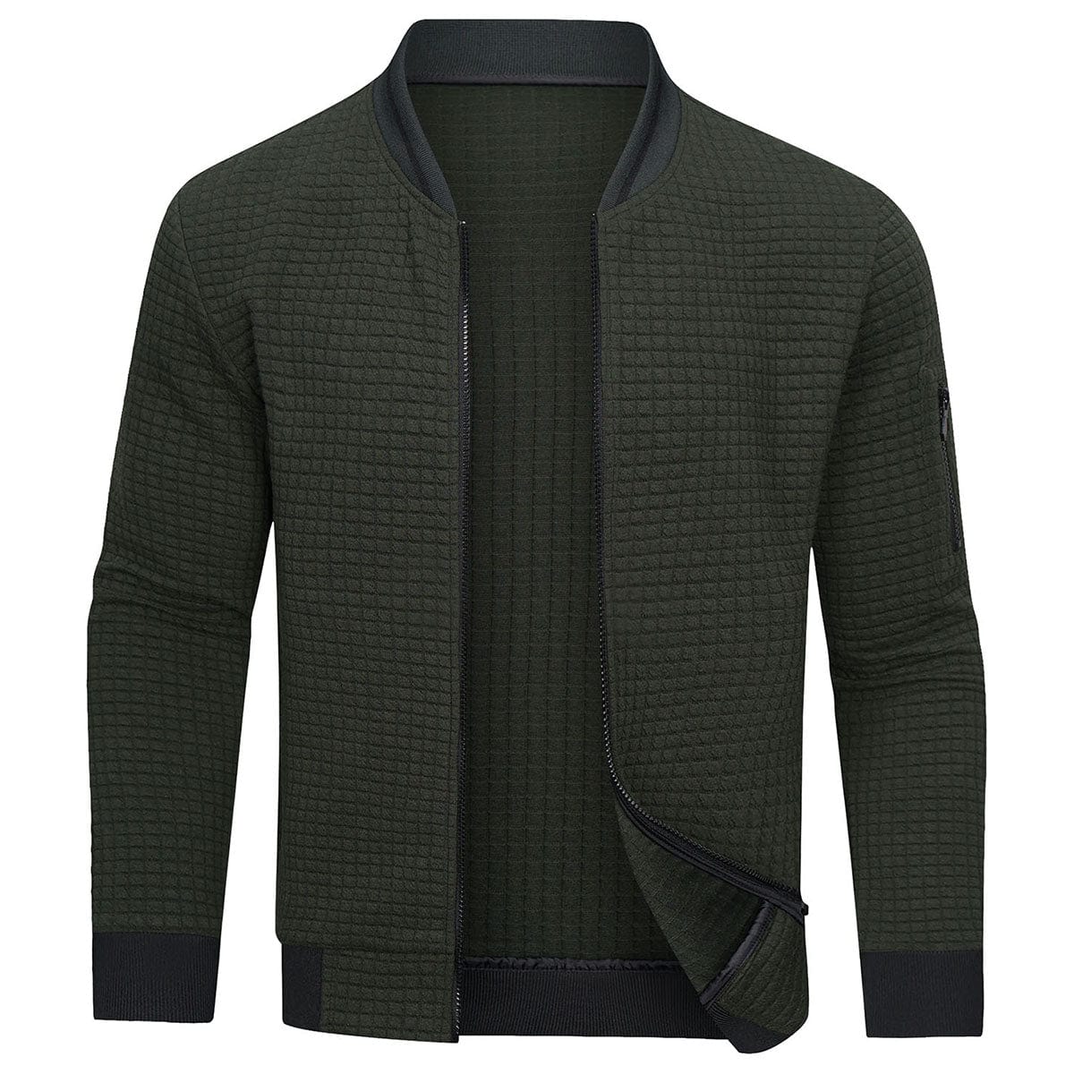 Men’s Quilted Lightweight Zip-Up Bomber Jacket