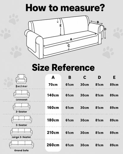 Spill-Resistant Non-Slip 1-Piece Plush Sofa Cover