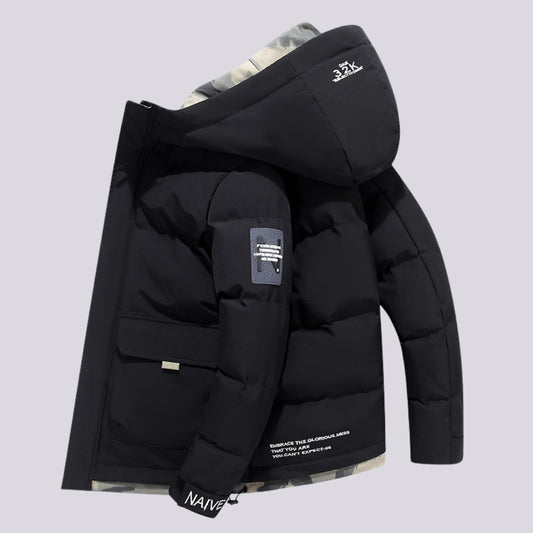Men’s Hooded Winter Waterproof Warm Puffer Jacket