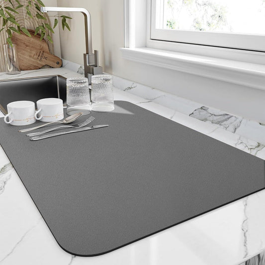 Quick Dry Kitchen Dish Absorbent Drying Mat