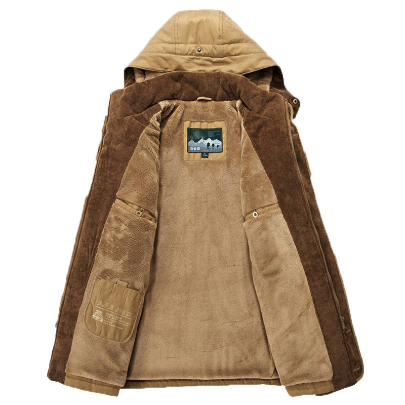 Men's Hooded Winter Coat Insulated Parka Jacket