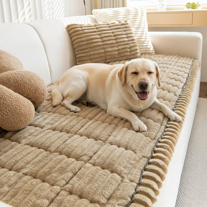 Plush Sofa Cushion Covers Pack of 2