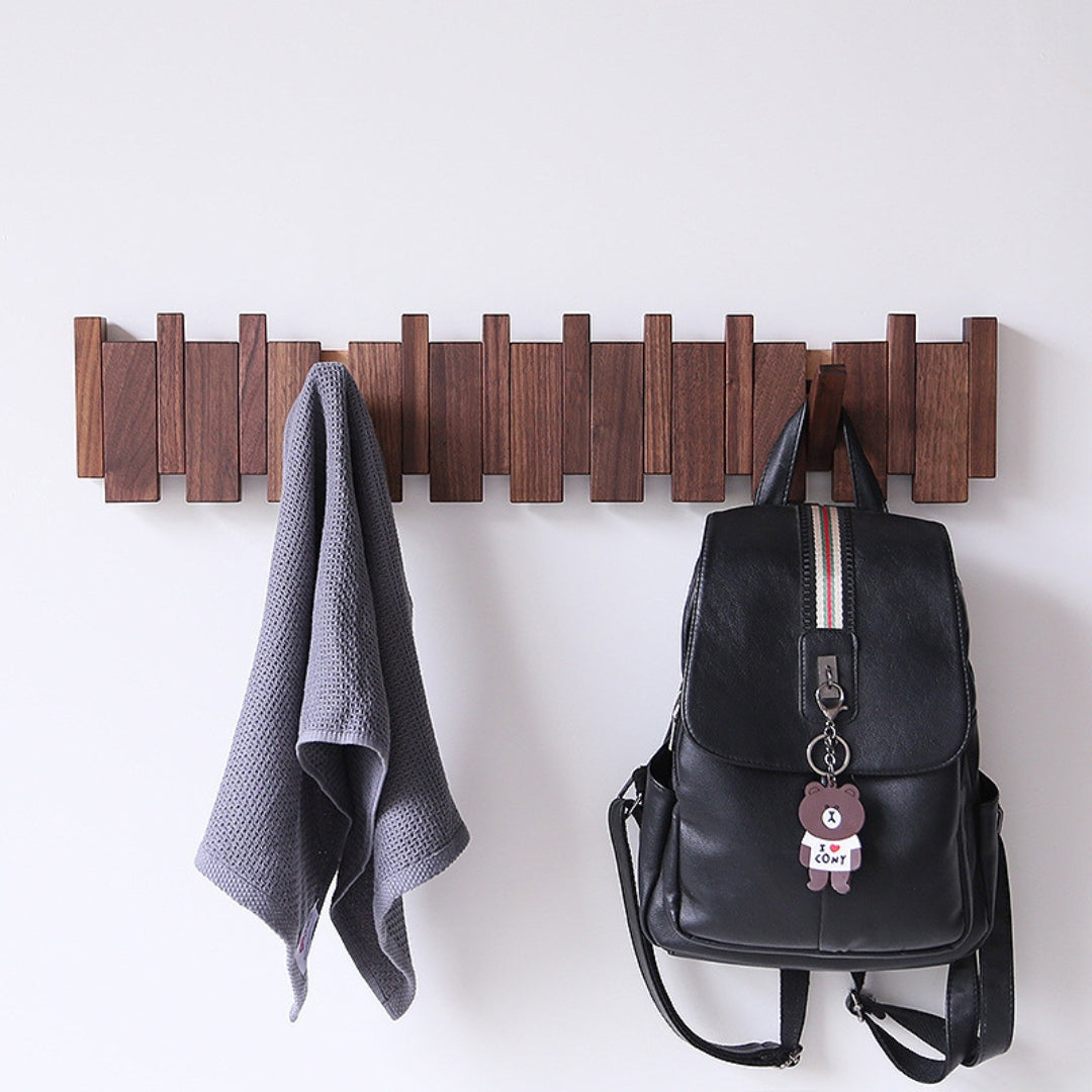 Modern Wooden Minimalist Wall Coat Rack
