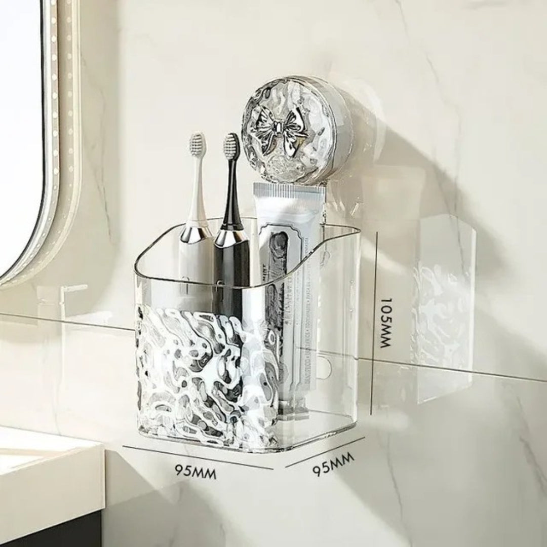 Wall-Mounted Bathroom Storage Shelf | No-Drill Organiser Set