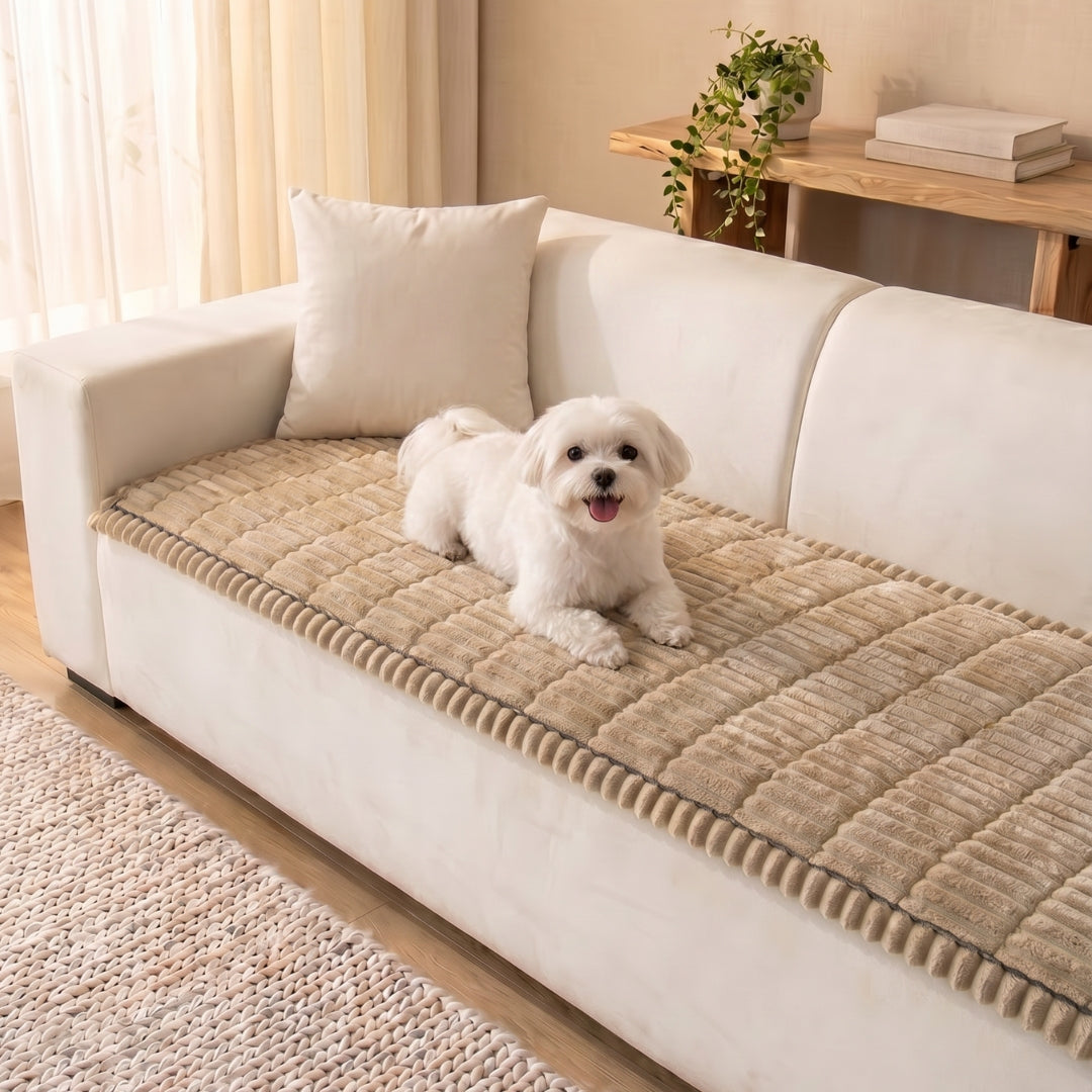 Cosy Plush Non-Slip Sofa Cover