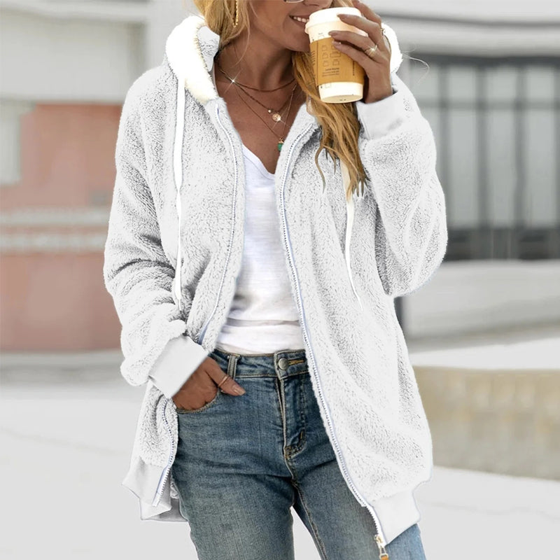 Women’s Sherpa Lined Fleece Winter Hoodie Jacket