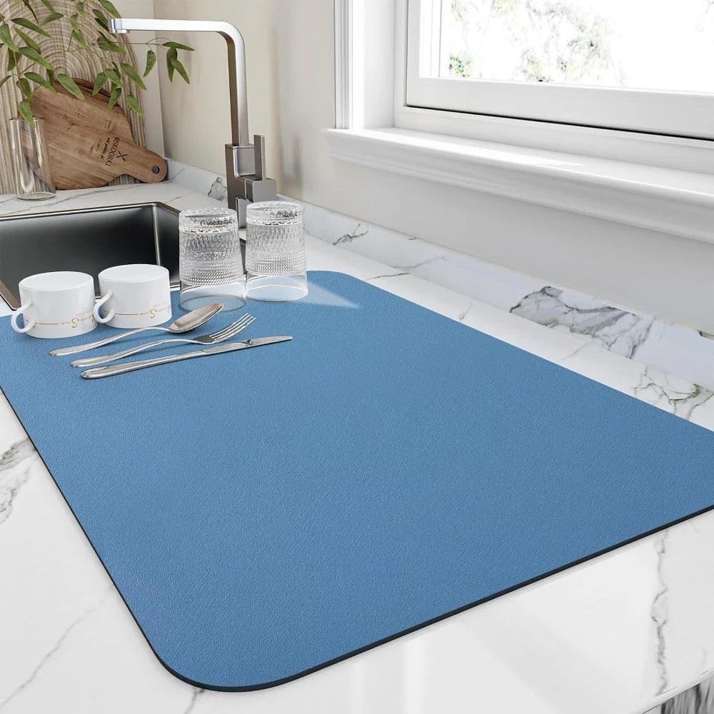 Quick Dry Kitchen Dish Absorbent Drying Mat