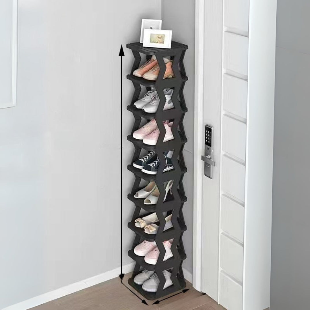 Vertical Clutter Free Stackable Shoe Rack Organiser