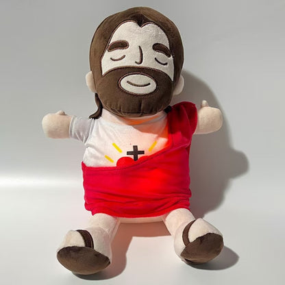 Soothing Jesus Plush Doll with Light & Breathing Effect