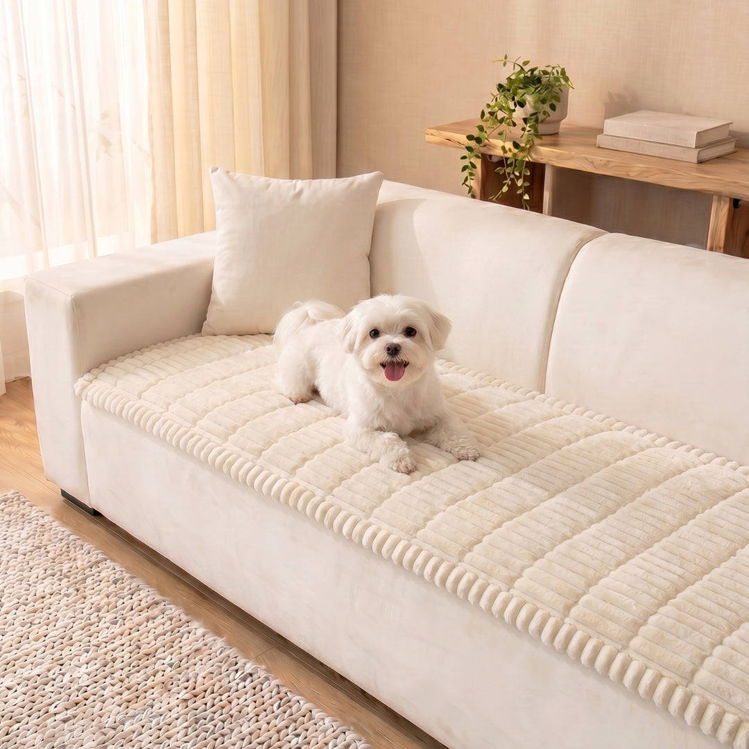 Cosy Plush Non-Slip Sofa Cover