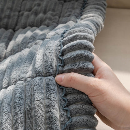 Plush Sofa Armrest Covers Set of 2