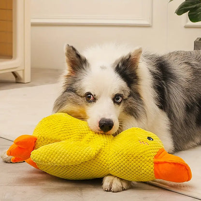 Calming Durable Chew & Cuddle Plush Duck Dog Toy
