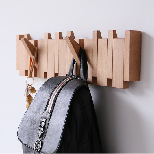 Modern Wooden Minimalist Wall Coat Rack