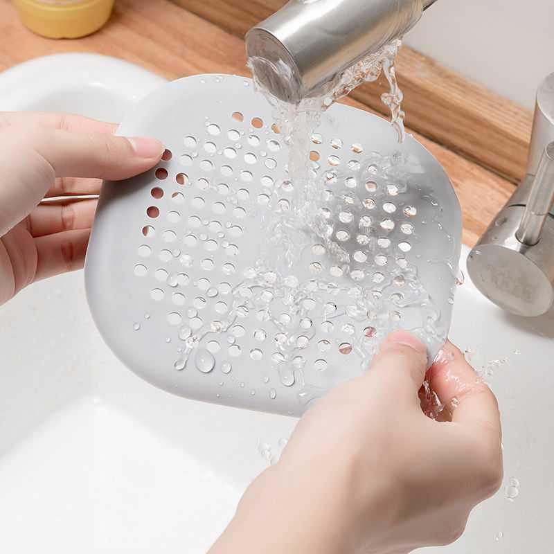 Easy Clean Silicone Clog Free Sink Drain Strainer
