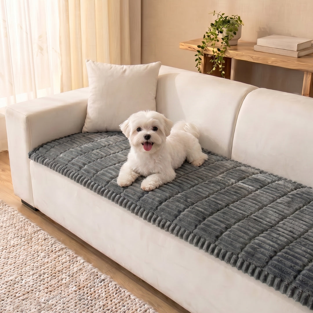 Cosy Plush Non-Slip Sofa Cover