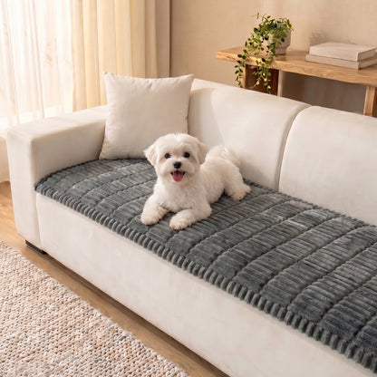 Cosy Plush Non-Slip Sofa Cover