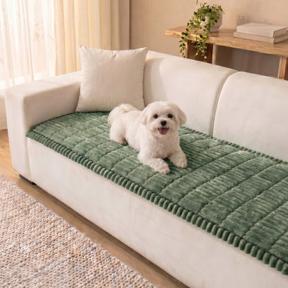 Cosy Plush Non-Slip Sofa Cover
