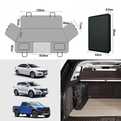 Waterproof Hard Bottom Dog Car Seat Cover with Mesh Window