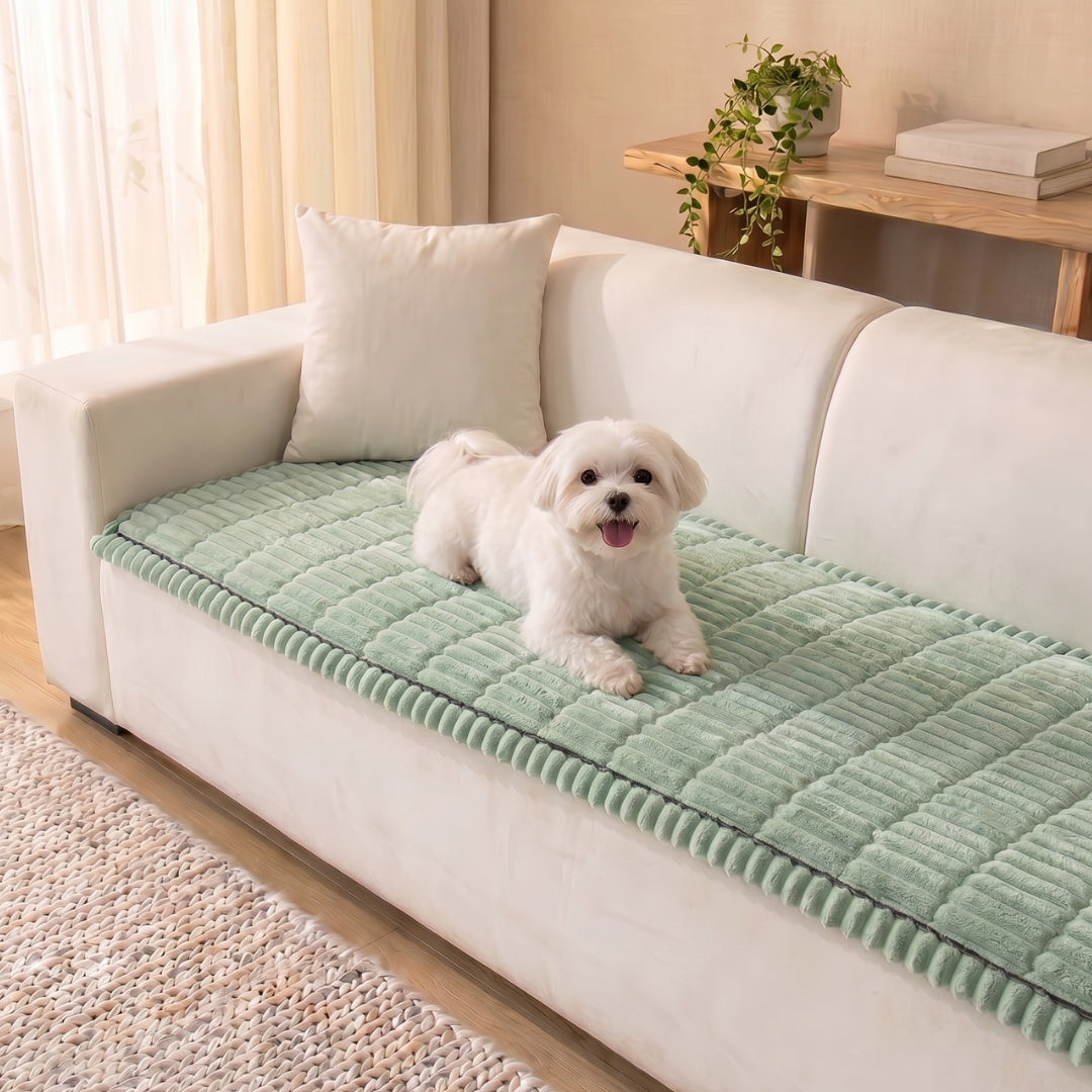 Cosy Plush Non-Slip Sofa Cover