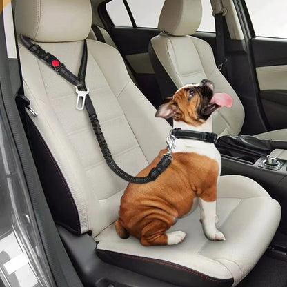 Adjustable Dog Car Seat Belt & Walking Leash
