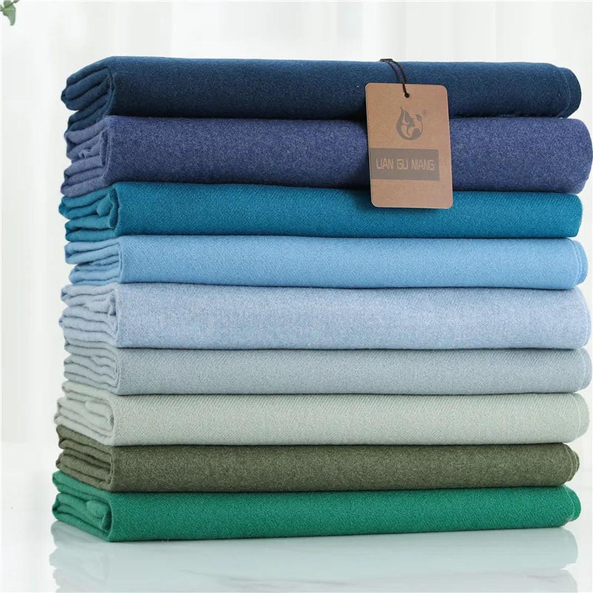 Women’s Classic Warm Plain Soft Woven Tassel Scarf