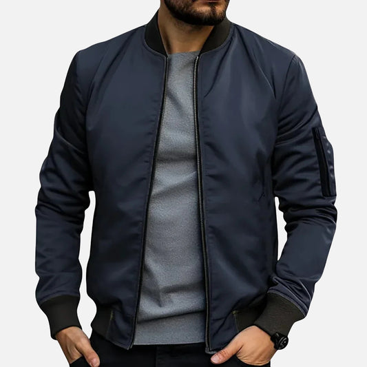 Men’s Classic Lightweight Plain Bomber Jacket