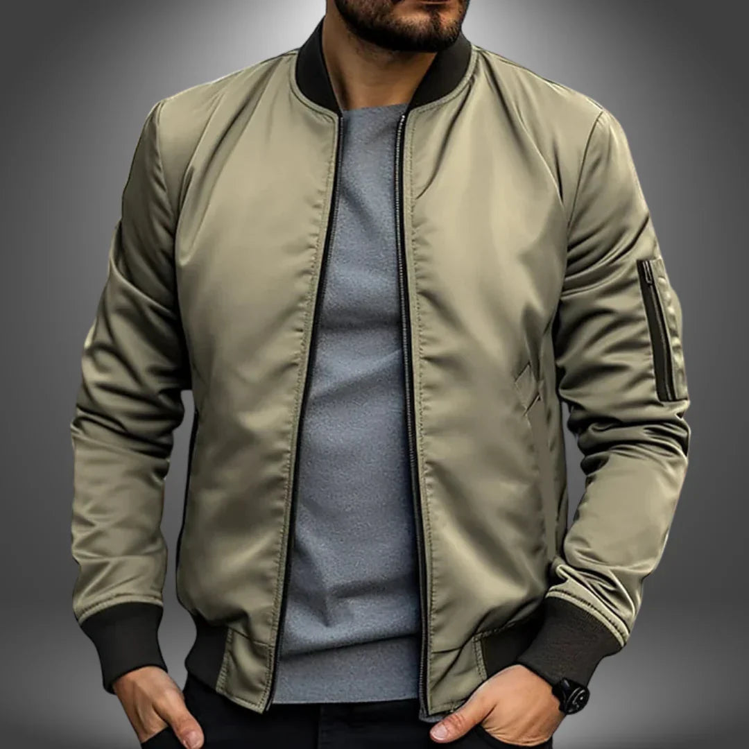 Men’s Classic Lightweight Plain Bomber Jacket
