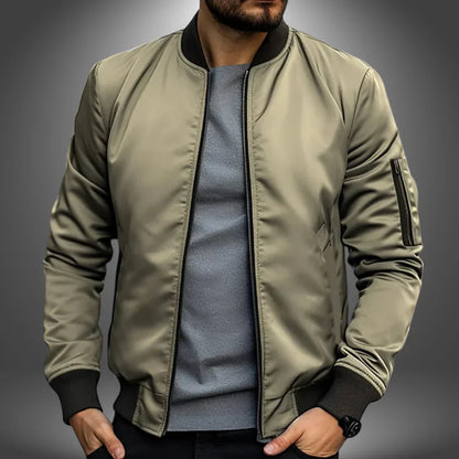 Men’s Classic Lightweight Plain Bomber Jacket