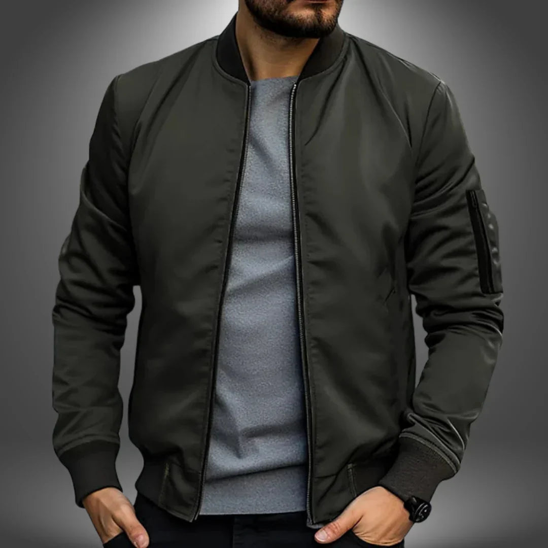 Men’s Classic Lightweight Plain Bomber Jacket