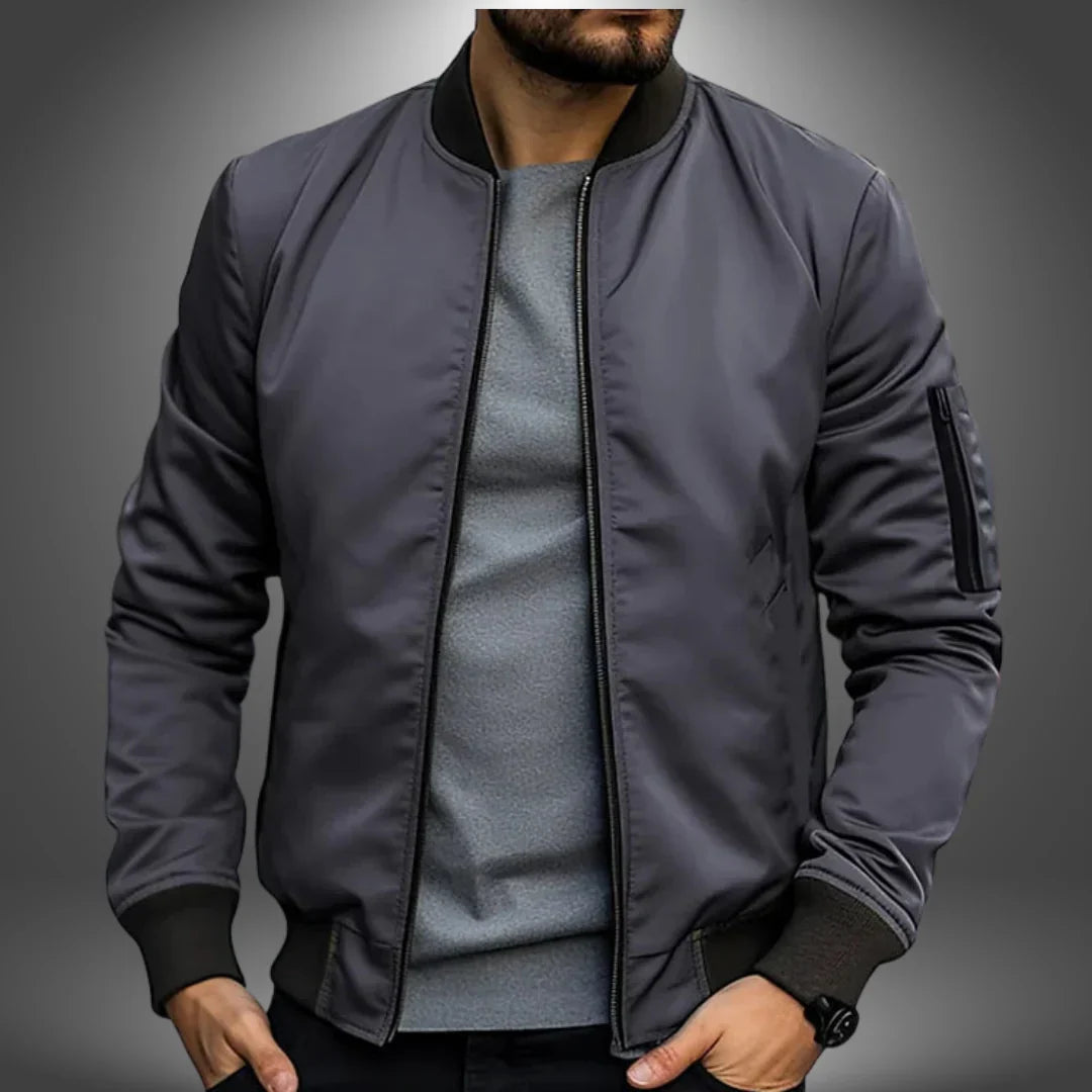 Men’s Classic Lightweight Plain Bomber Jacket