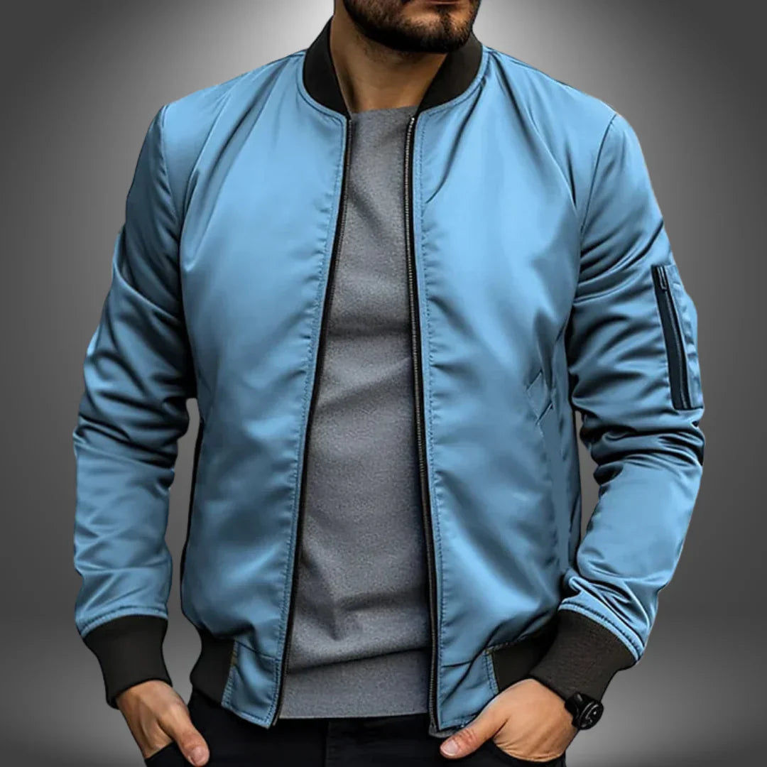 Men’s Classic Lightweight Plain Bomber Jacket