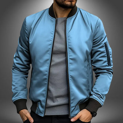 Men’s Classic Lightweight Plain Bomber Jacket