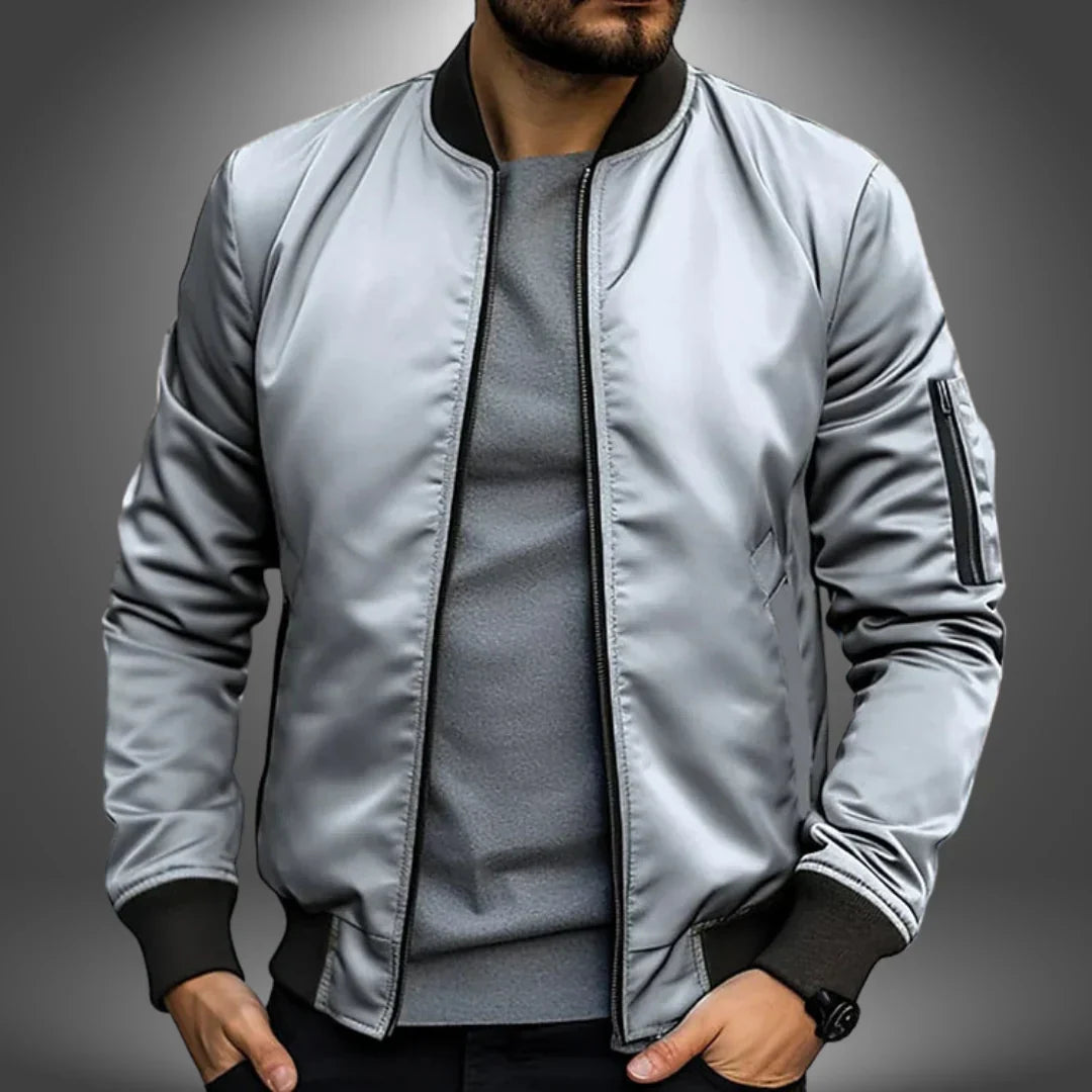 Men’s Classic Lightweight Plain Bomber Jacket