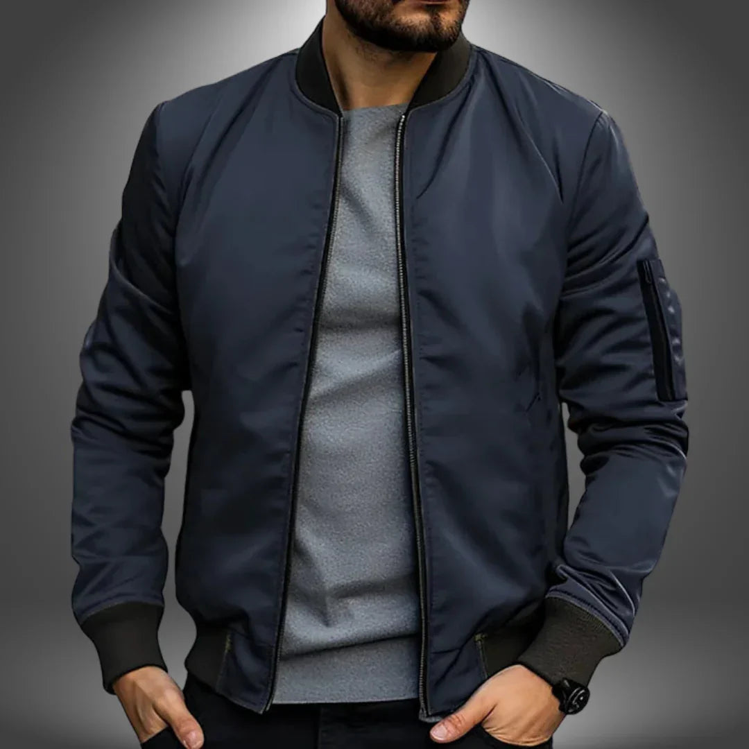 Men’s Classic Lightweight Plain Bomber Jacket