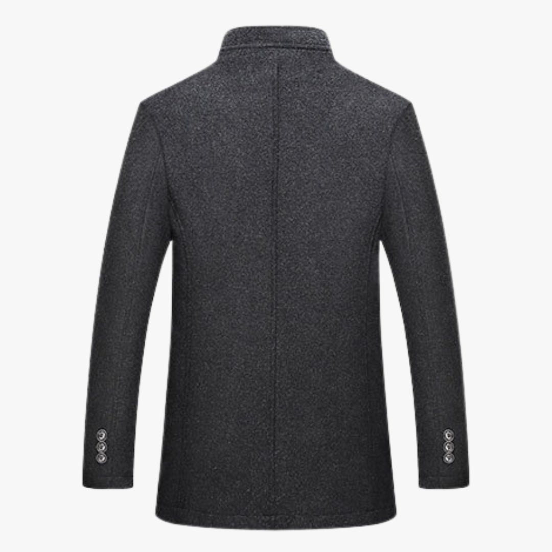 Men's Formal Winter Coat with Quilted Gilet Lining