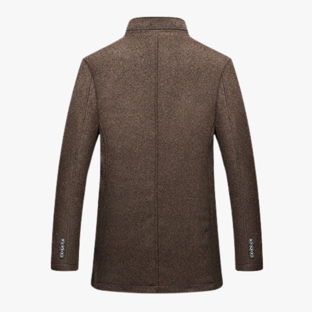 Men's Formal Winter Coat with Quilted Gilet Lining