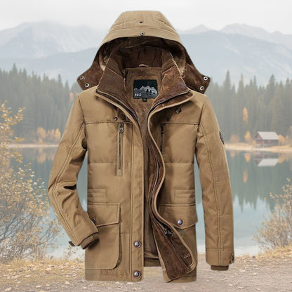 Men's Hooded Winter Coat Insulated Parka Jacket