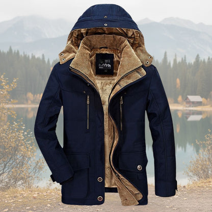 Men's Hooded Winter Coat Insulated Parka Jacket