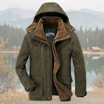 Men's Hooded Winter Coat Insulated Parka Jacket