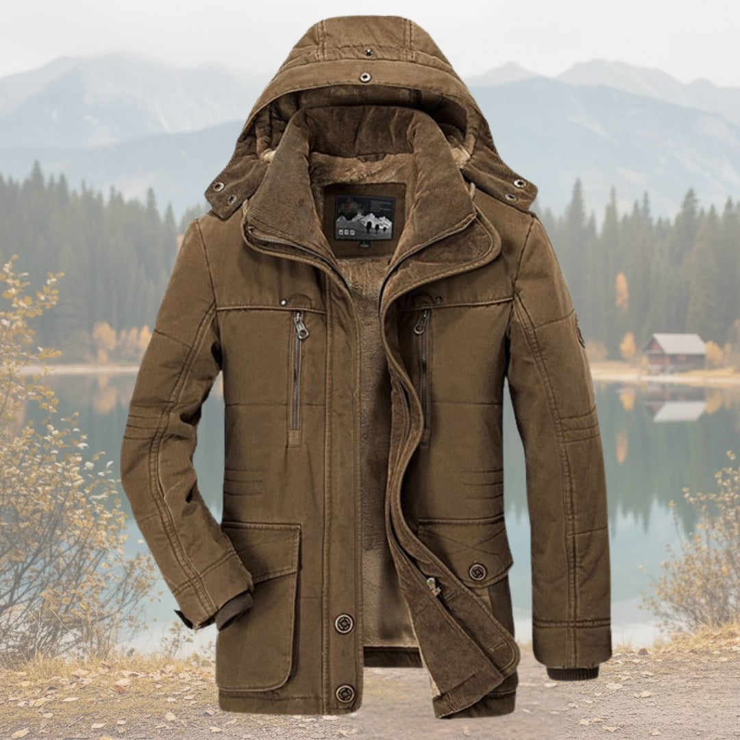 Men's Hooded Winter Coat Insulated Parka Jacket