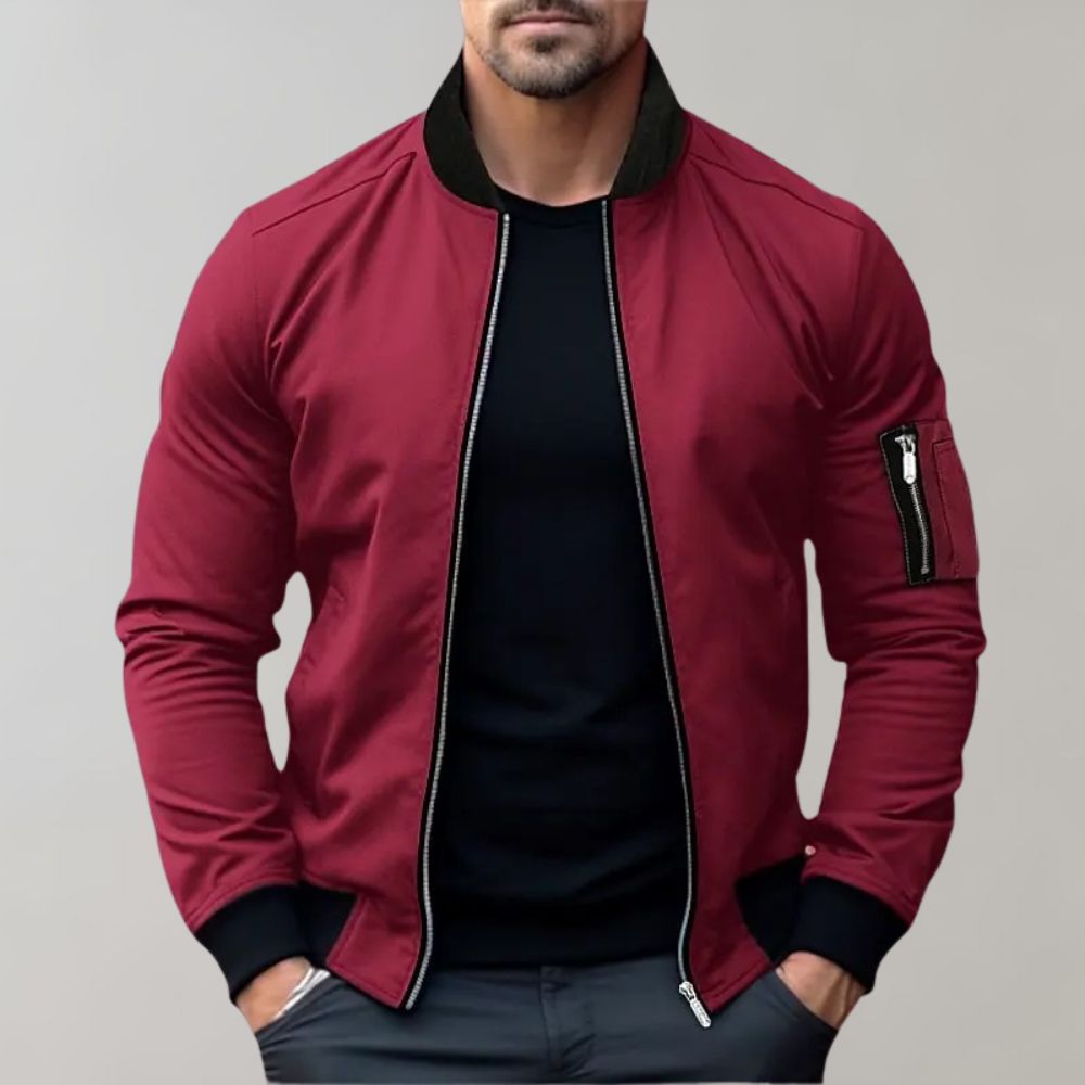 Men’s Lightweight Stylish All-Season Bomber Jacket