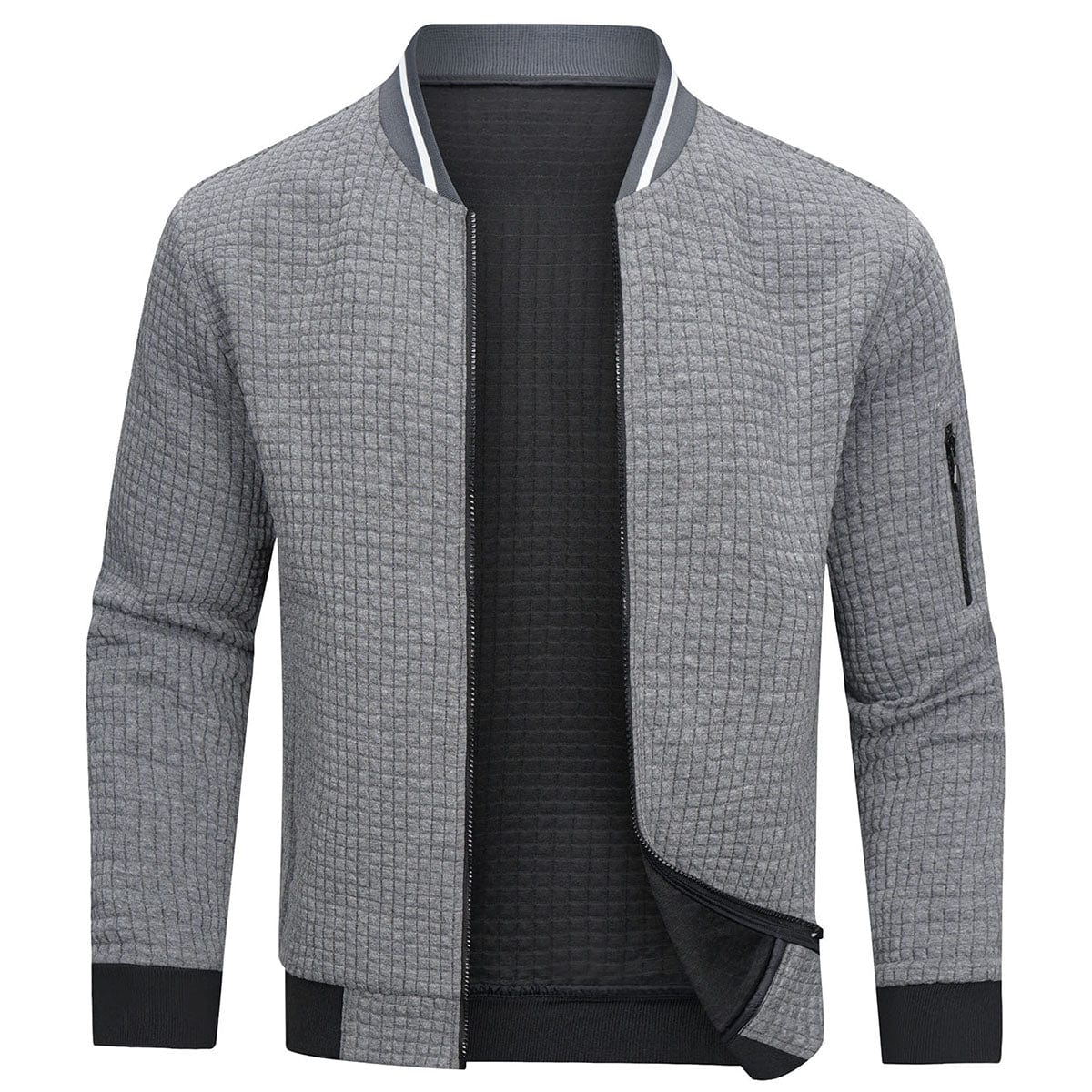 Men’s Quilted Lightweight Zip-Up Bomber Jacket