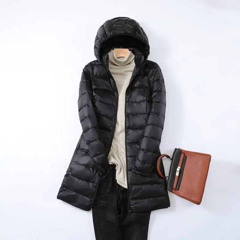 Women’s Ultra Lightweight Packable Down Jacket Puffer Coat with Hood