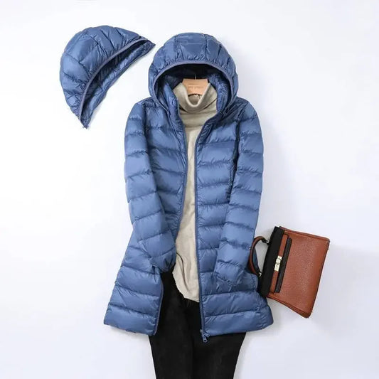 Women’s Ultra Lightweight Packable Down Jacket Puffer Coat with Hood