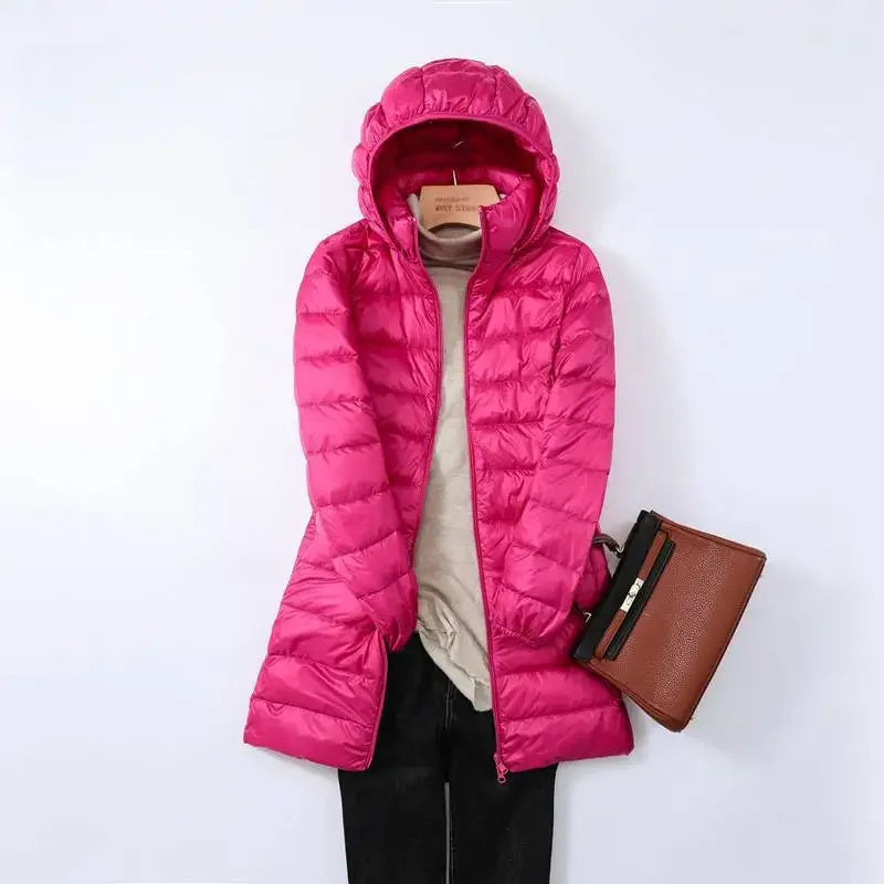 Women’s Ultra Lightweight Packable Down Jacket Puffer Coat with Hood