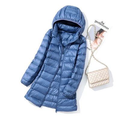 Women’s Ultra Lightweight Packable Down Jacket Puffer Coat with Hood